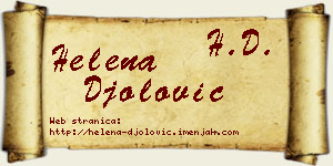 Helena Đolović vizit kartica